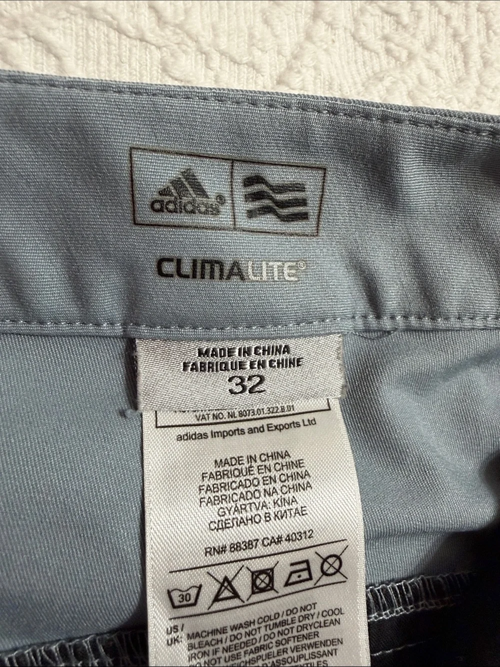 adidas shorts size